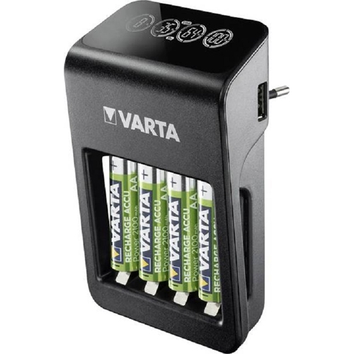 Varta LCD Plug+ Plus Şarj Cihazı + 4*2100 mAh AA Şarjlı Pil