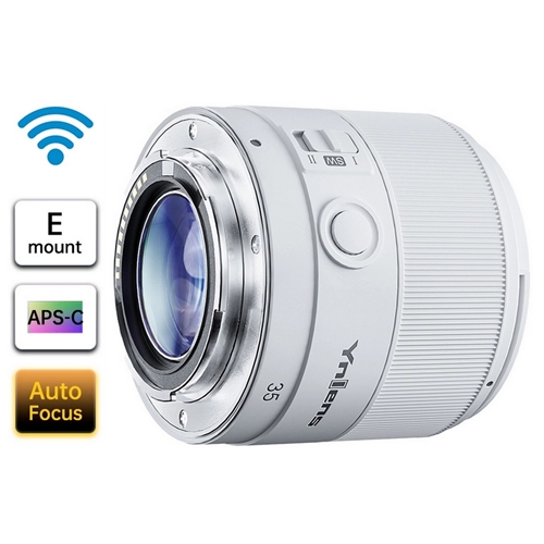 Yongnuo 35mm F1.8S DA DSM WL Otofokus Wireless Lens (Sony E) Beyaz