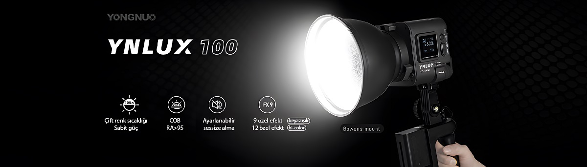 yongnuo ynlux100 bi-color led ışık