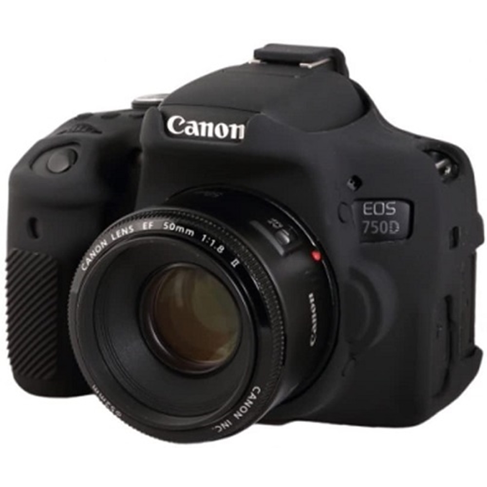 Easycover Canon 750D Silikon Kılıf Siyah