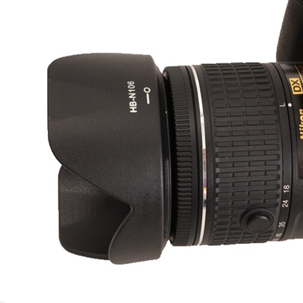 LATT Nikon HB-N106 Parasoley AF-P DX 18-55mm Lens Uyumlu
