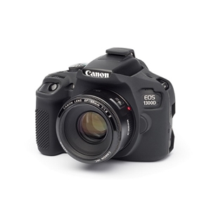 Easycover Canon 1300D-2000D Silikon Kılıf Siyah