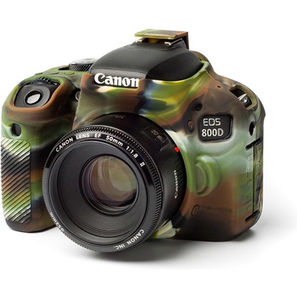 Easycover Canon 800D Silikon Kılıf Kamuflaj