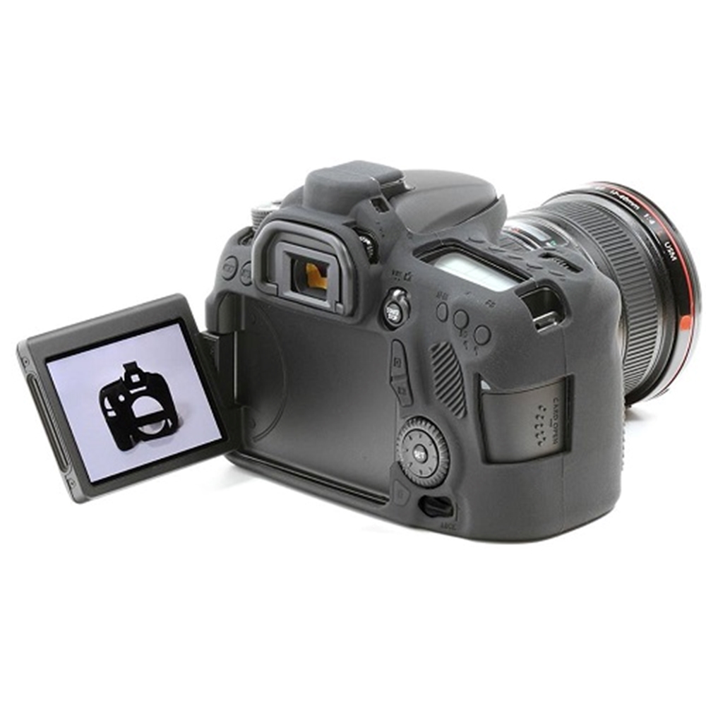 Easycover Canon 70D Silikon Kılıf Siyah