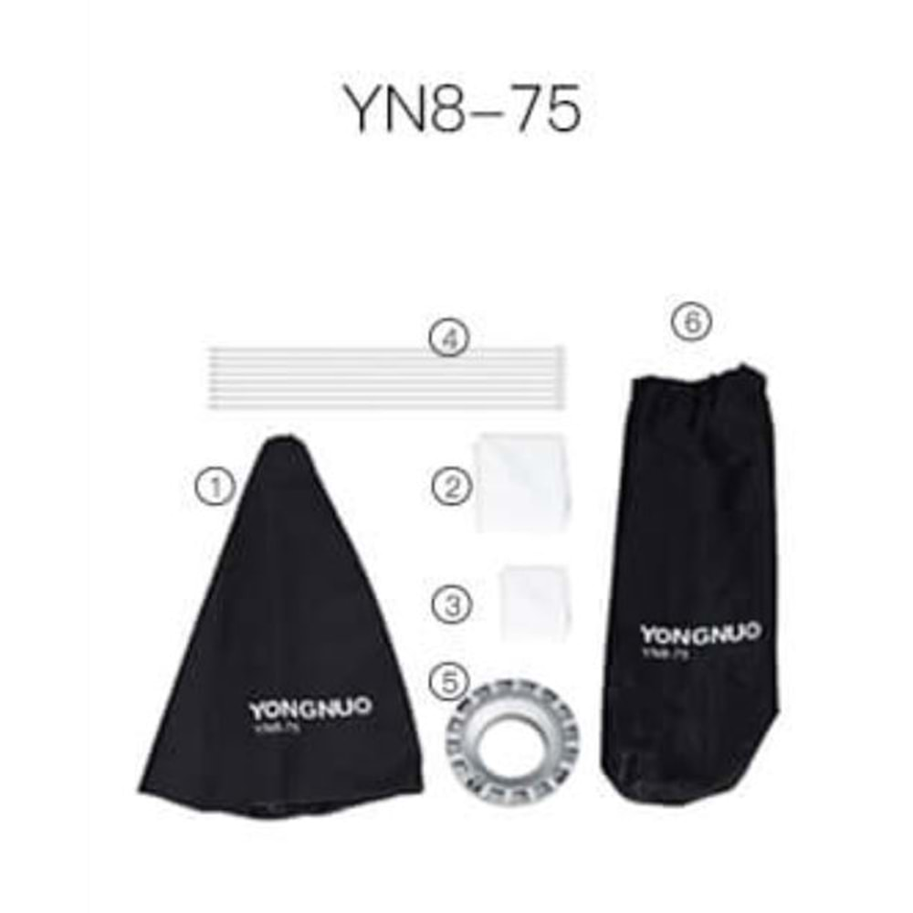 Yongnuo YN8-75 Sekizgen Bowens Mount Softbox 75cm