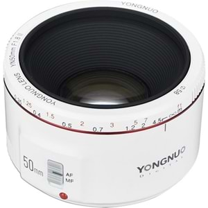 Yongnuo 50mm f/1.8 II Canon EF Mount Uyumlu Otofokus Prime Lens - Beyaz