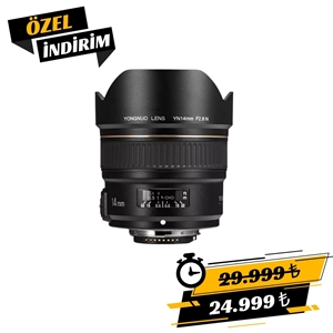 Yongnuo 14mm f/2.8 Full Frame Otofokus Geniş Açı Lens (Nikon F)