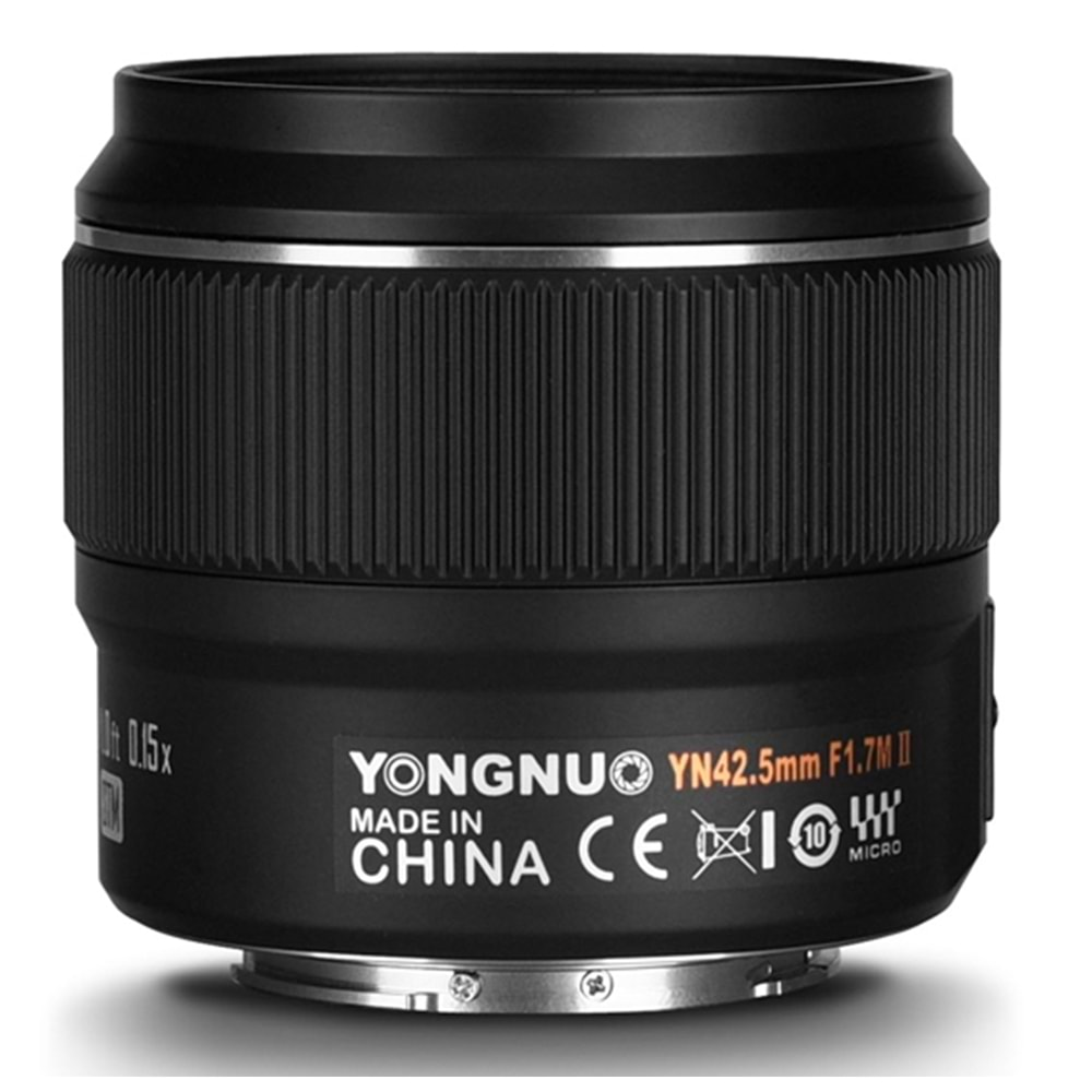 Yongnuo 42.5mm f/1.7 M II Micro Four Thirds Uyumlu Otofokus Prime Lens