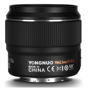 Yongnuo 42.5mm f/1.7 M II Micro Four Thirds Uyumlu Otofokus Prime Lens