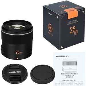 Yongnuo 25mm f/1.7 Micro Four Thirds Uyumlu Otofokus Prime Lens