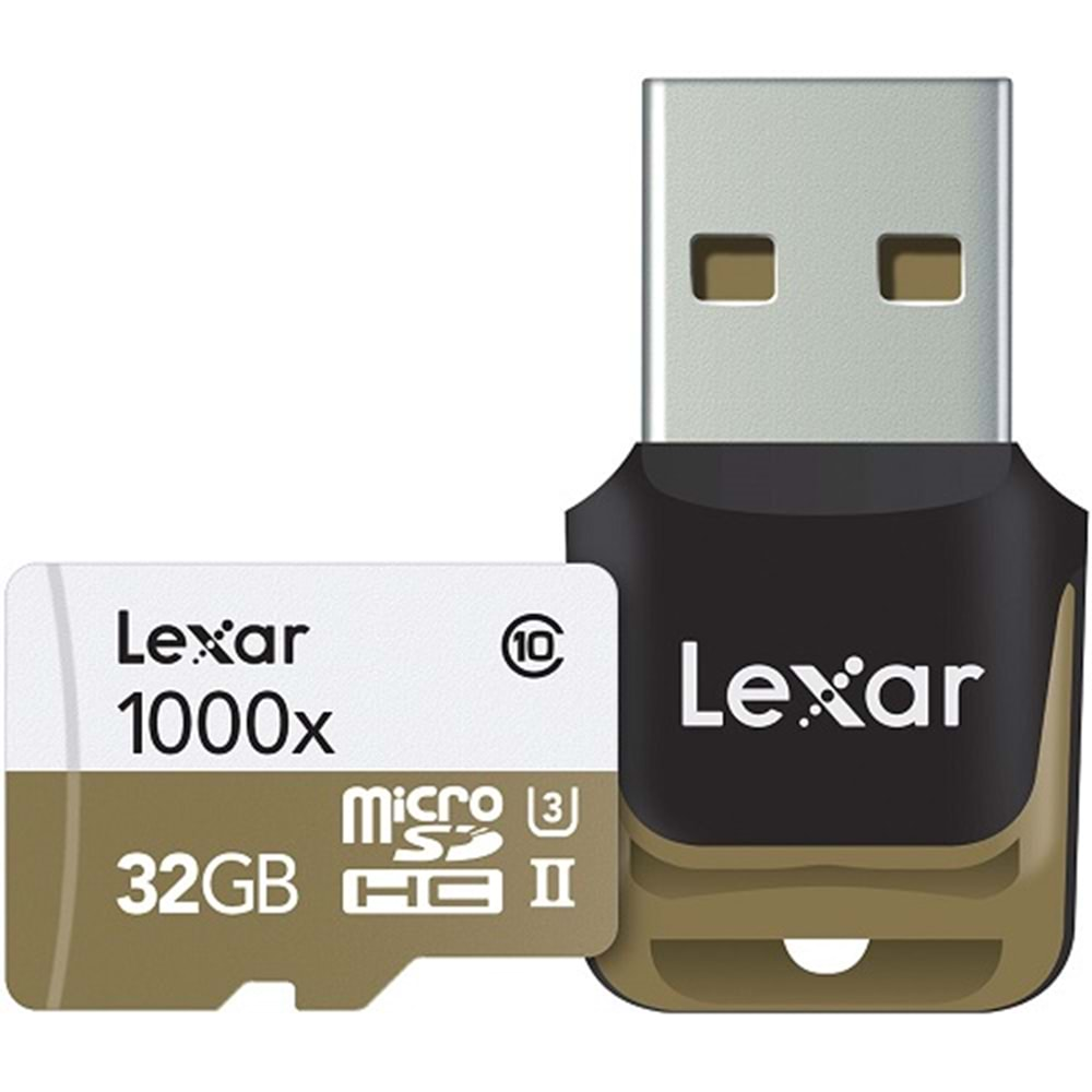 Lexar 32 GB 1000x UHS-II U3 4K Micro SD Hafıza Kartı 150mb/s