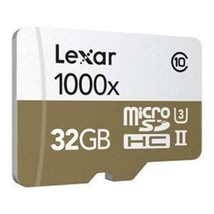 Lexar 32 GB 1000x UHS-II U3 4K Micro SD Hafıza Kartı 150mb/s