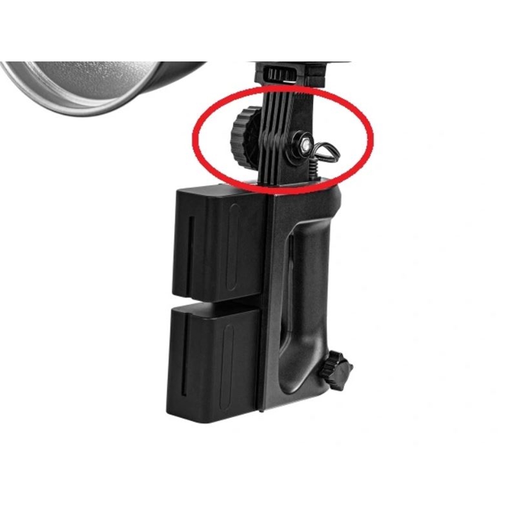 Yongnuo 2-NPF Batarya Handle YNLUX100, YN150 Led Işık Uyumlu, Siyah