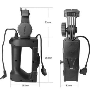 Yongnuo YNLUX200 Led Işık Uyumlu V-Mount Batarya Handle