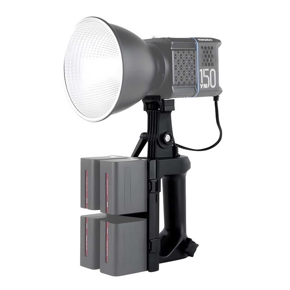 Yongnuo 4-NPF Batarya Handle YNLUX100-YN150-YNLUX200 Uyumlu