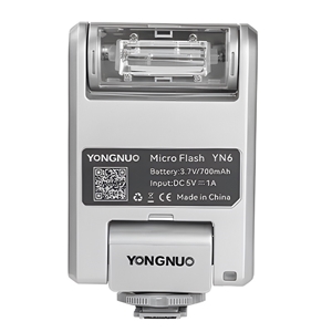 Yongnuo YN6 Micro Bataryalı Sony Uyumlu Tepe Flaşı (Gümüş)