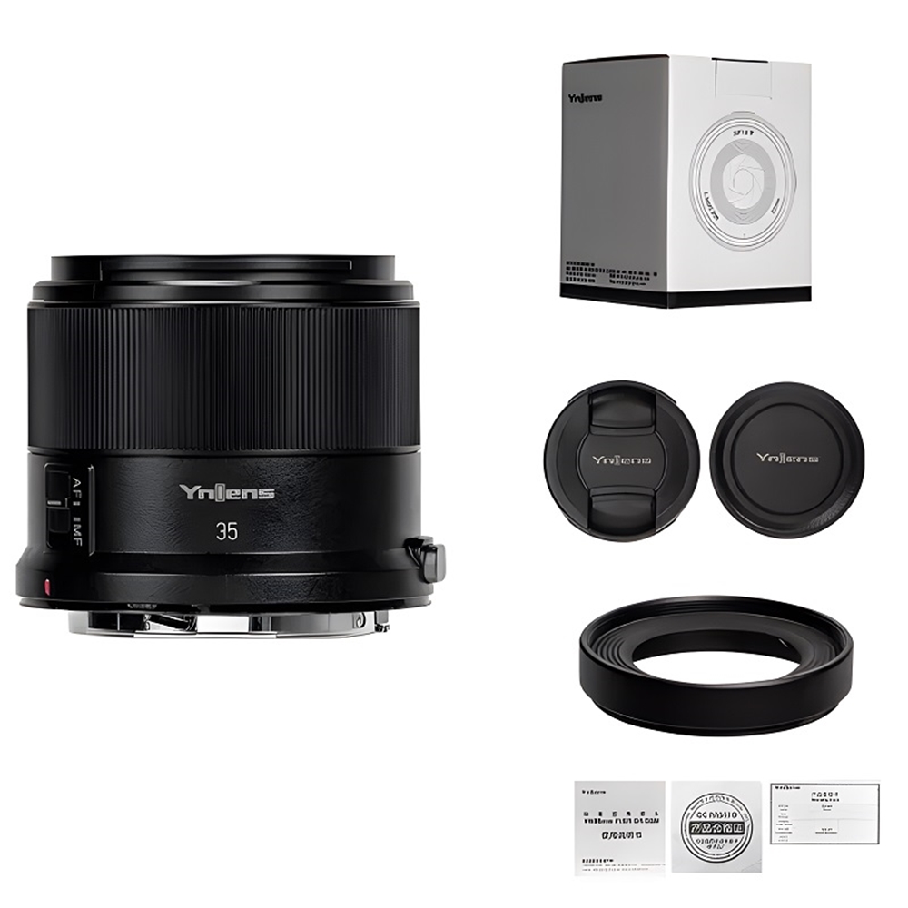 Yongnuo 35mm f/1.8R DA DSM APS-C Otofokus Lens (Canon RF) Siyah