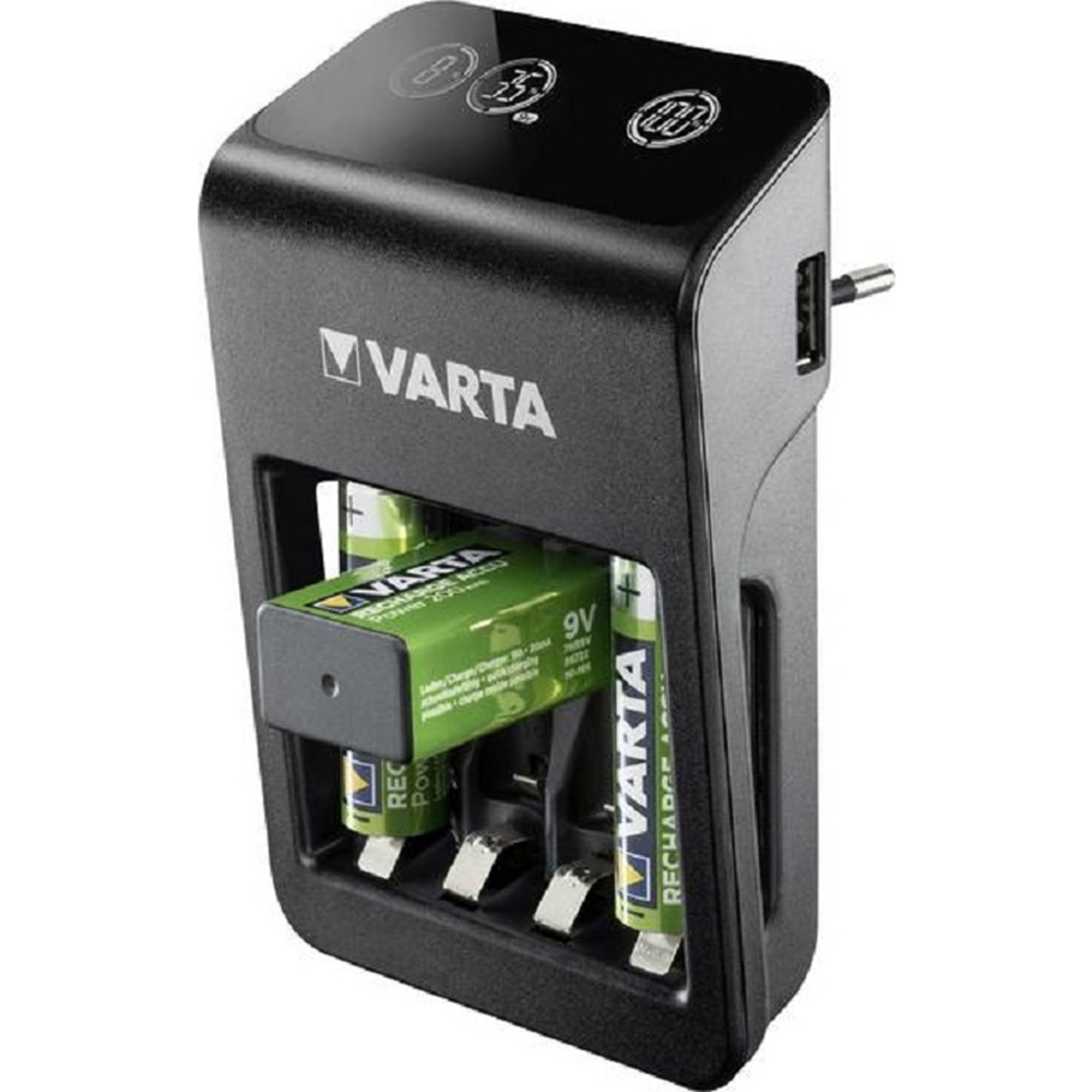 Varta LCD Plug+ Plus Şarj Cihazı + 4*2100 mAh AA Şarjlı Pil