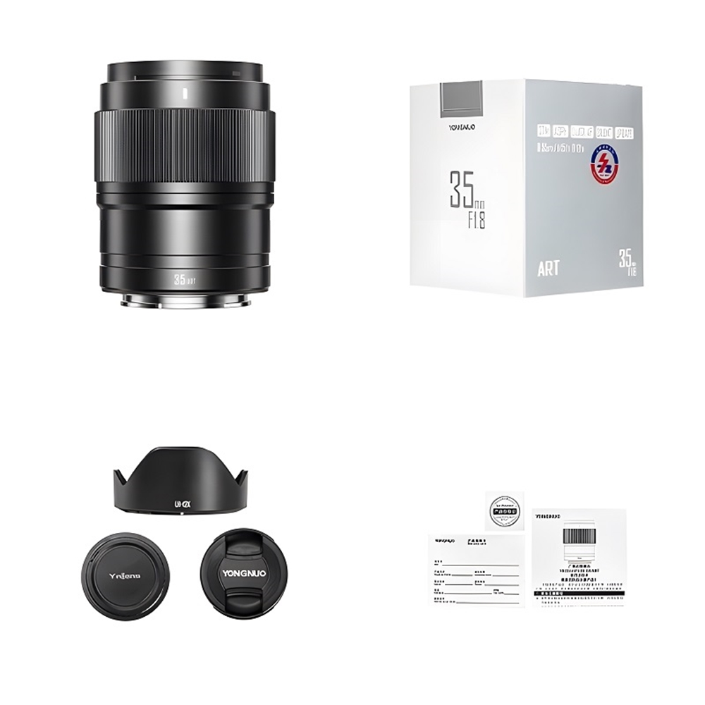 Yongnuo 35mm f/1.8S DA ART APS-C Otofokus Lens, Siyah (Sony E Mount)