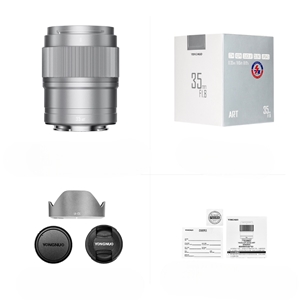 Yongnuo 35mm f/1.8S DA ART APS-C Otofokus Lens (Sony E) Gümüş