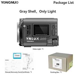 Yongnuo YNLUX200 Bi-Color LED Işık Gri Kasa (Monolight) Yongnuo YNLUX200 Bi-Color LED Işık Gri Kasa (Monolight)